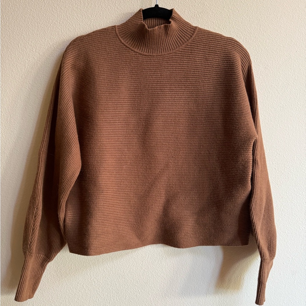 Forever 21 Brown Mock Turtleneck Sweater
